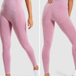 Gymshark Pink Heather Vital Seamless Leggings